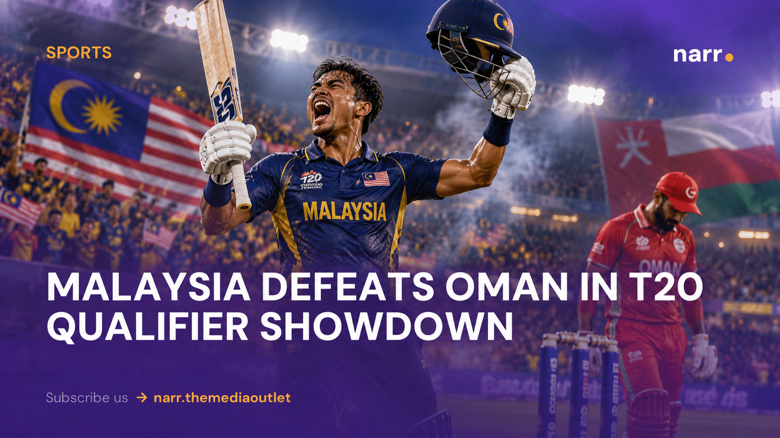 Malaysia defeats Oman in T20 qualifier showdown