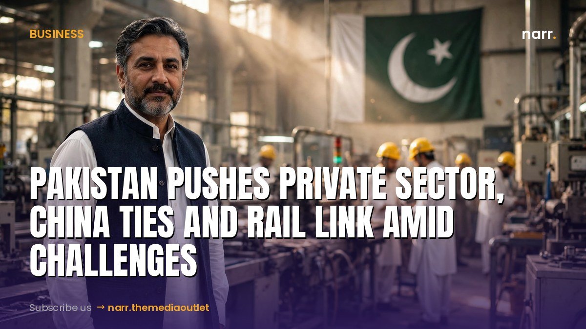 Pakistan pushes private sector, China ties and rail link amid challenges