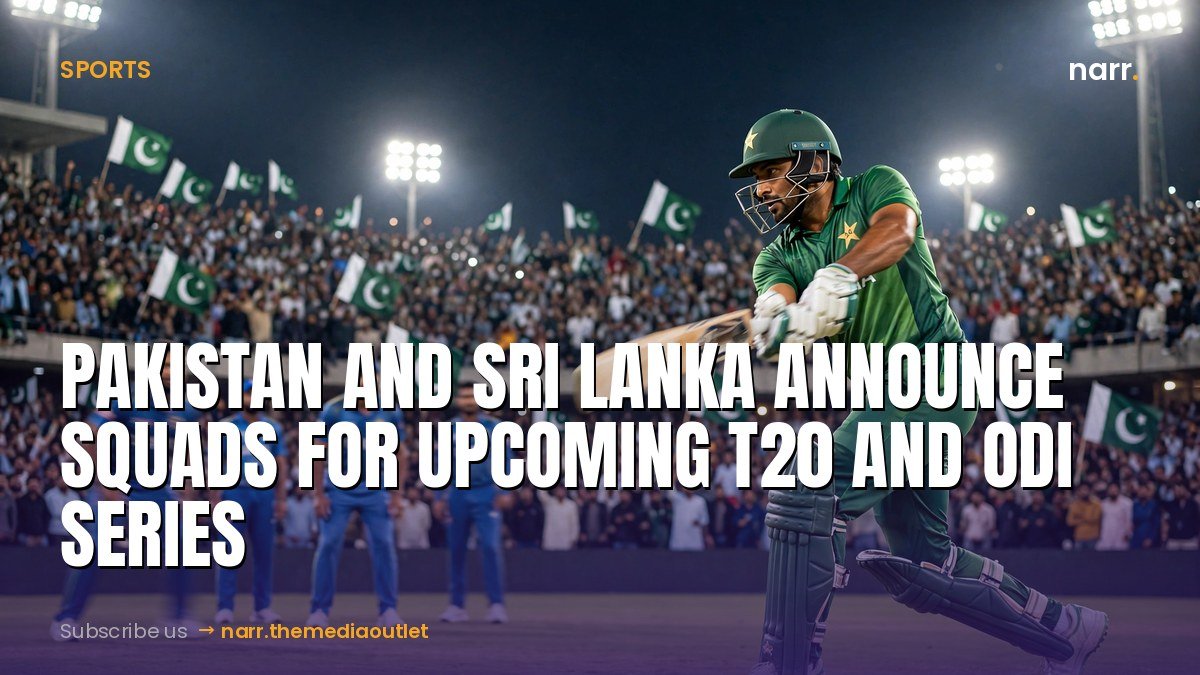 Pakistan and Sri Lanka announce squads for upcoming T20 and ODI series
