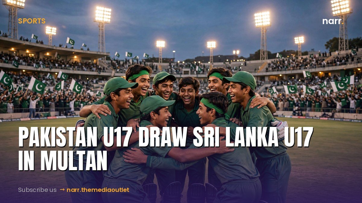 Pakistan U17 draw Sri Lanka U17 three-day match in Multan, one-day series starts October 15