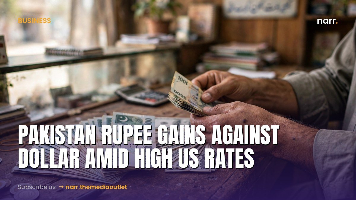 Pakistan rupee gains against dollar amid high US rates