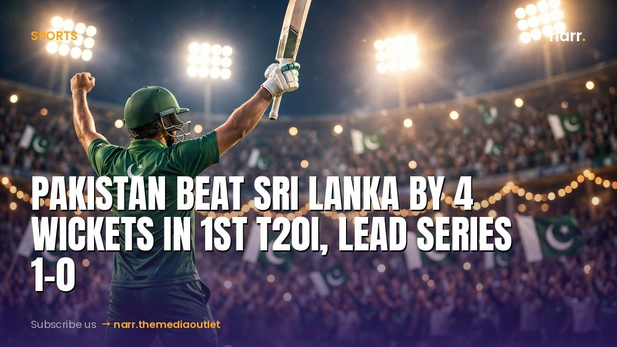 Pakistan Beat Sri Lanka by 4 Wickets in 1st T20I, Lead Series 1-0