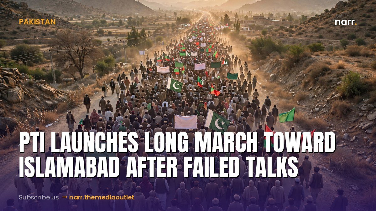 PTI launches long march toward Islamabad after failed talks