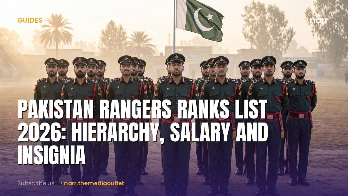 Pakistan Rangers Ranks and Salaries 2026: Complete List with Insignia