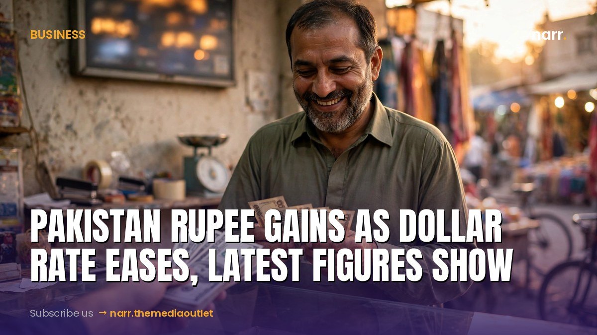 Pakistan rupee gains as dollar rate eases, latest figures show