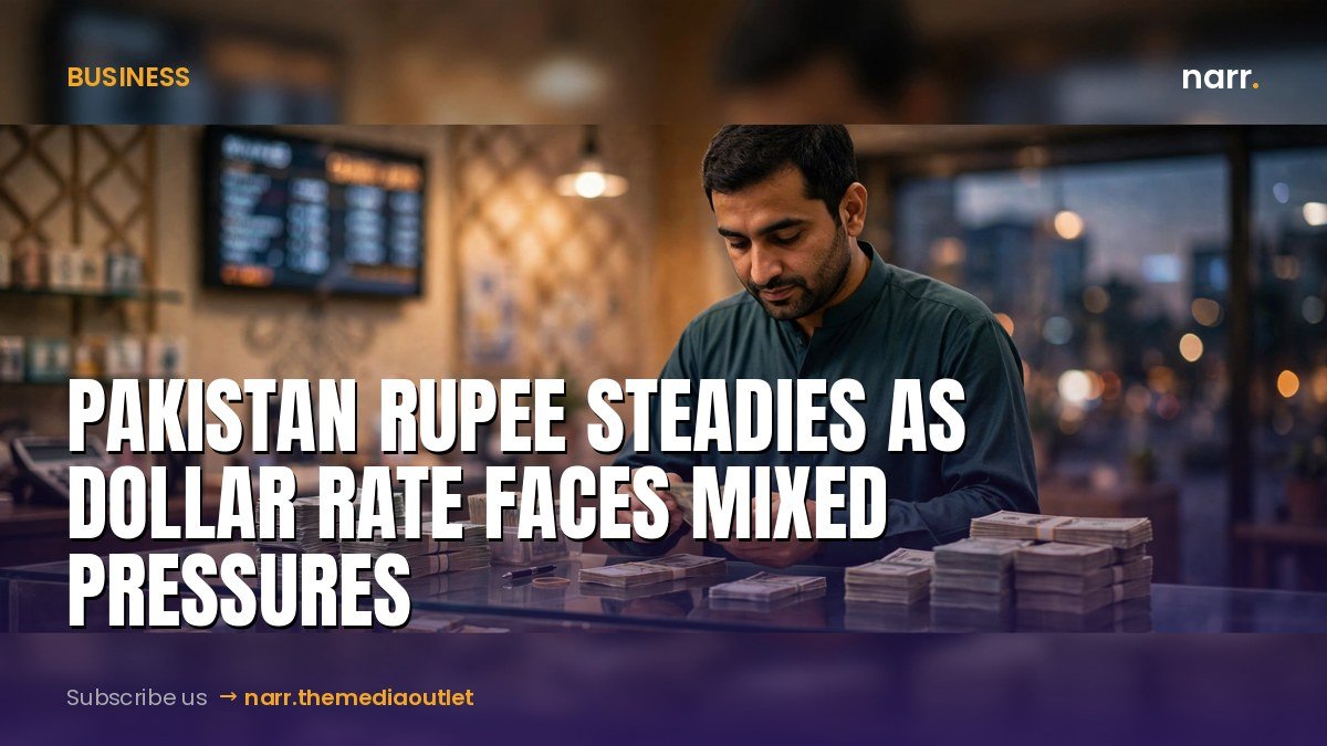 Pakistan rupee steadies as dollar rate faces mixed pressures