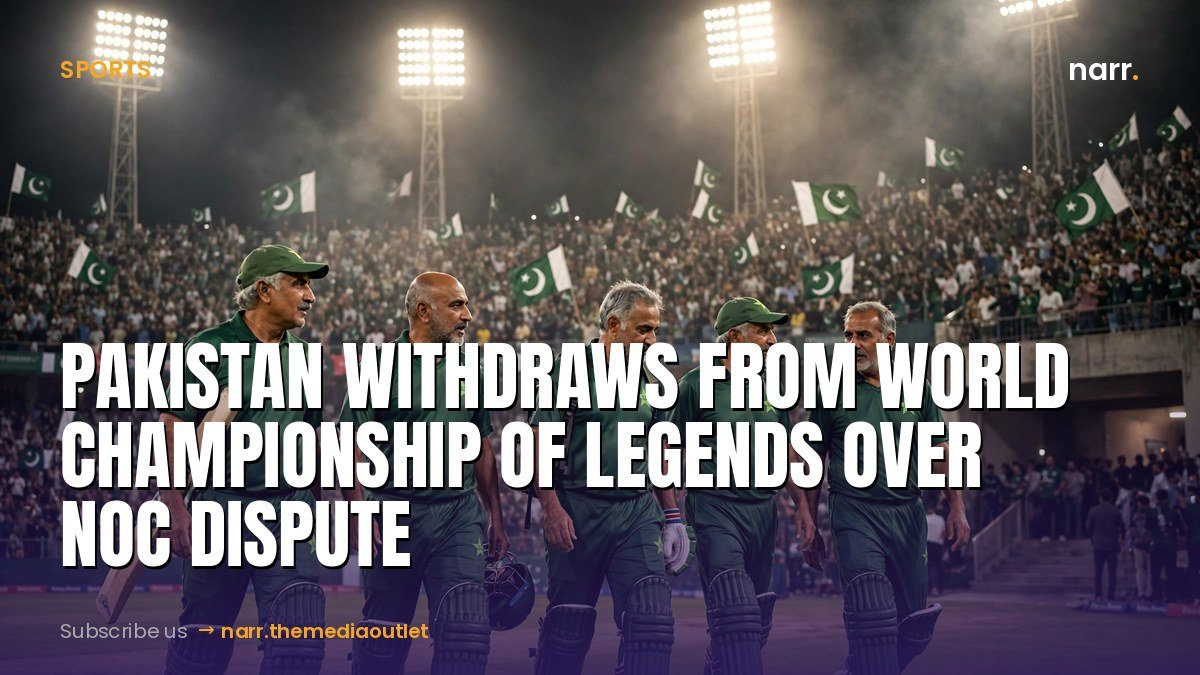 Pakistan Withdraws from World Championship of Legends Over NOC Dispute