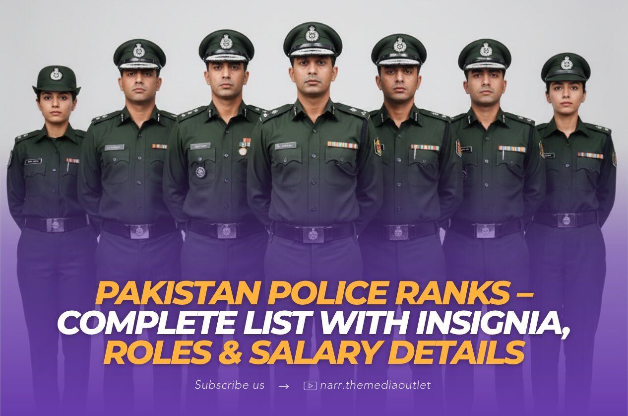Pakistan Police Ranks – Complete List with Insignia, Roles & Salary Details