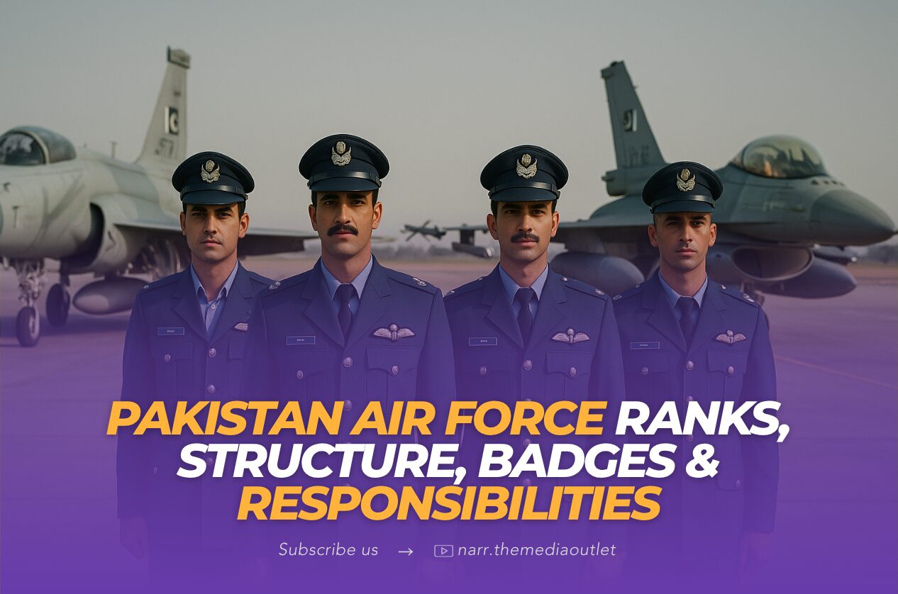 Pakistan Air Force Ranks, Structure, Badges & Responsibilities