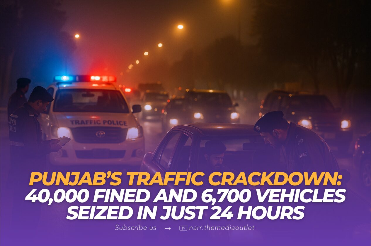Punjab’s Traffic Crackdown: 40,000 Fined and 6,700 Vehicles Seized in Just 24 Hours